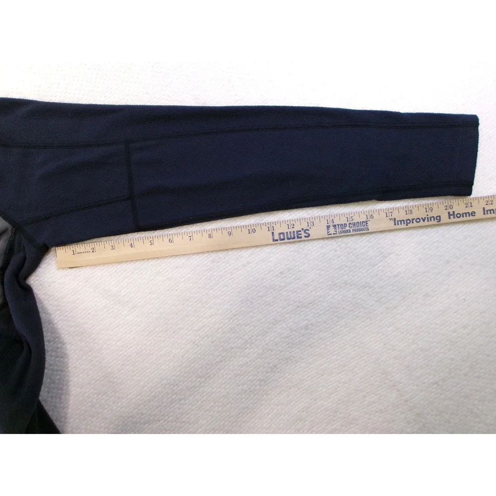 The North Face FlashDry Mens Navy Blue Grey 1/4 Zip Fleece Pullover C741‎ S